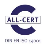 ALL-CERT Siegel für Umweltmanagement nach DIN EN ISO 14001